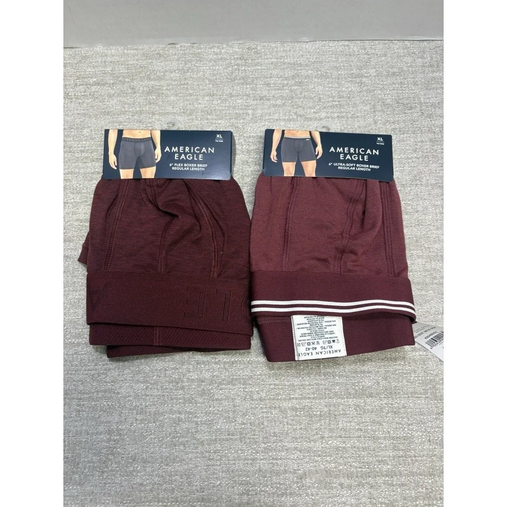 Lot Of 2 American Eagle Mens XL Boxer Briefs Ultra Soft Flex Regular NEW NWT